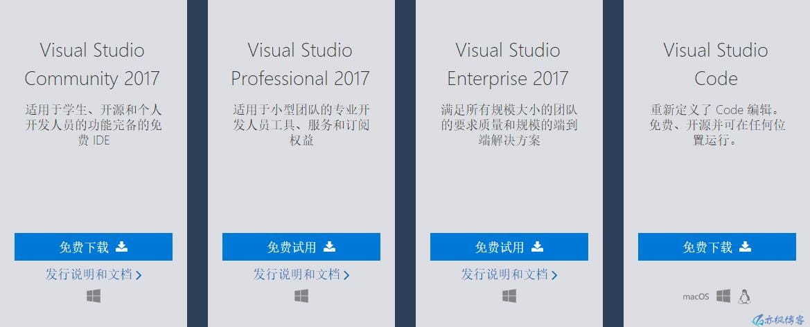 Visual Studio下载离线安装包